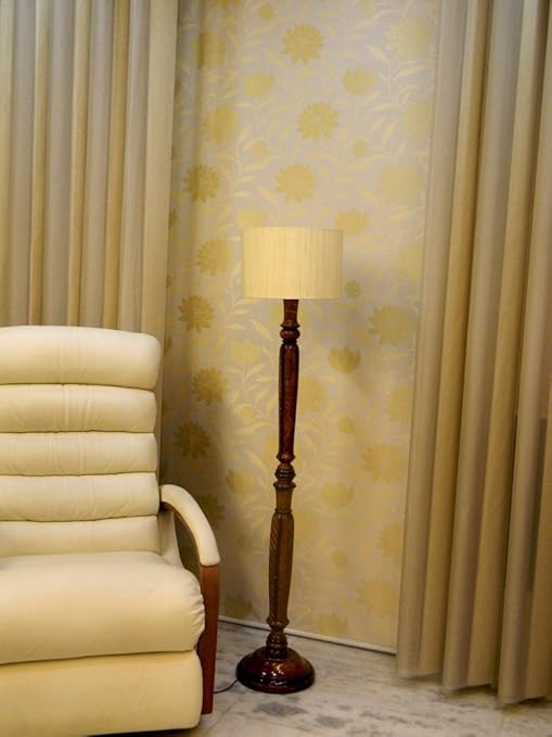 Tu Casa LG-957 220-Watt Floor Lamp (Off-White)