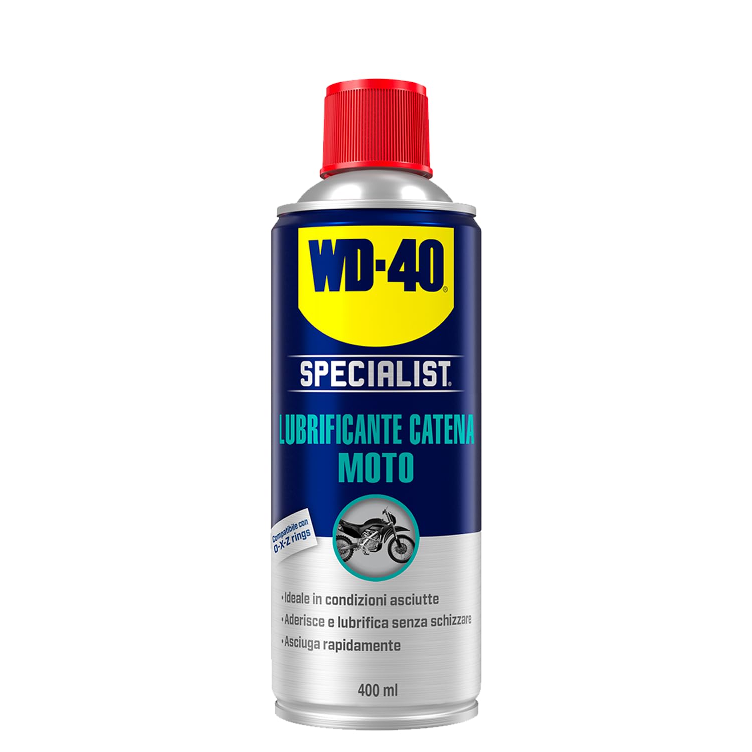 WD-40 39786/46 Moto Lubrifcante Catena per Asciutto, 400 ml
