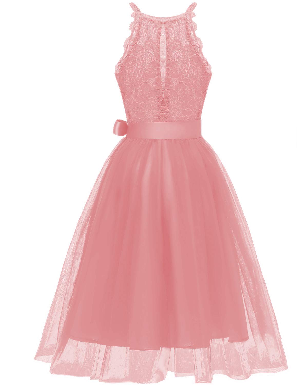 BeNicer Women Off Shoulder Summer Dress - A Line Knee Length Lace Dress for Party (2018)