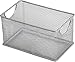 Ybm Home Mesh Storage Box, Silver Mesh Great for School Home or Office Supplies, Books , Computer Discs and More 2302 (1, Zip Box- 8 X 4.5 X 4.8 Inches)