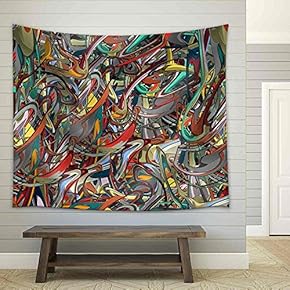Abstract Artistic Background for Design.Vector - Fabric Wall Tapestry Home Decor - 51x60 inches
