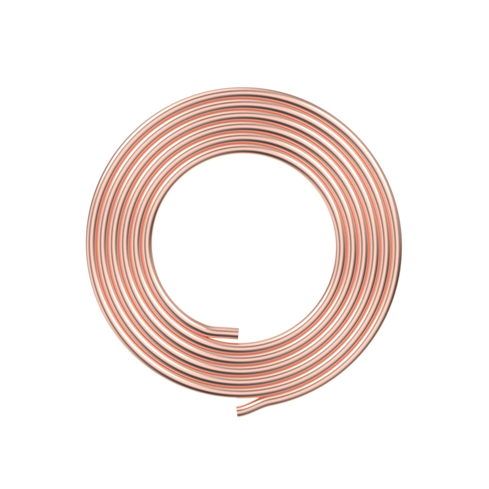 Aopin Red Copper Refrigeration Tubing ID 2mm / 2/25" x OD 3mm / 3/25" Hollow Copper Tubing - 2m / 6.56 Ft / 79 in Length for Refrigerator Capillary Tubing, Cooling Systems