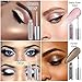 Chenway Glitter Eyeshadow,12 Color Magnificent Metals and Glow Holographic 3D High Pigmented Eyeshadow Liquid with Magnificent Long Lasting Professional Makeup (A)