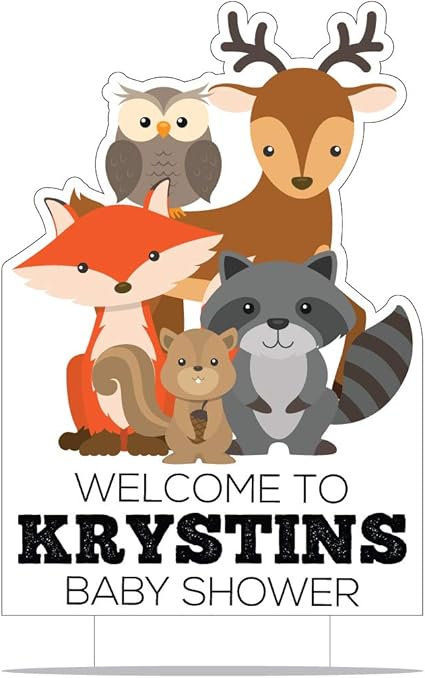 amazon woodland baby shower decorations