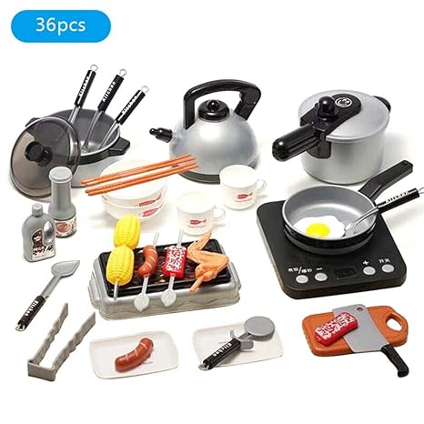 Foonee Children S Kitchen Cooking Toy Set 24 36 Pcs Kids Kitchen