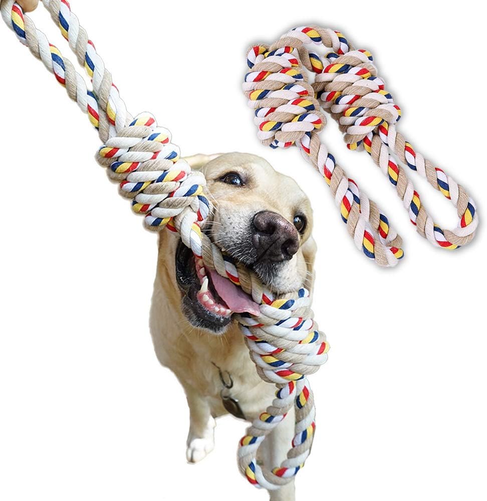 Kitchen & Dining ABERTEM XL Dog Rope Toy for Aggressive Chewers