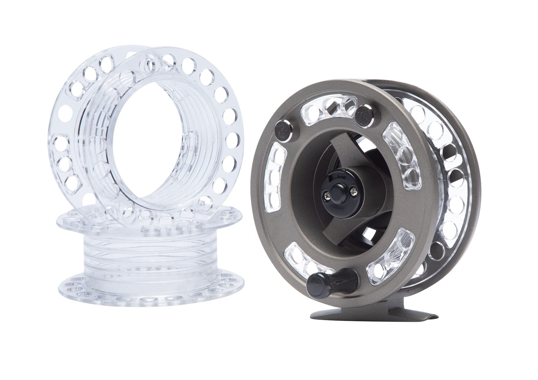 HAWKRIDGE YUKON Quality UK Brand # 7/8 Wide Arbor Cassette Fly Reel With 3 Interchangeable Cassette Spools - Advanced Engineering Aluminium - Ideal for Stillwater Reservoir and Switch