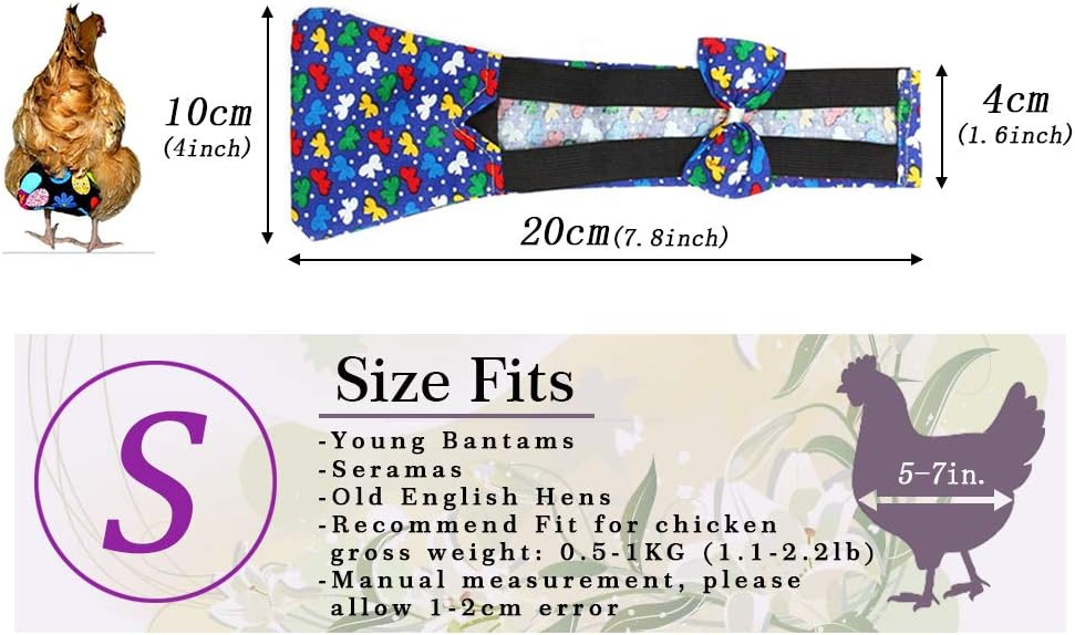 SHINA Easy To Use Cloth Nappy Diaper Farm for Chicken and Duck 3 Sizes(Small)