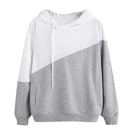 Damen Hoodie Sweatshirt, Wraluhen Teenager Mädchen Bauchfrei Kapuzenpullover Gedruckt Langarm Kurz Hoodie Sweatshirt Crop Pul