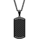 Men's Dog Tag Series Stainless Steel Accent Choice of Colors