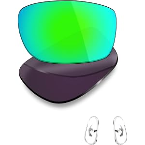 Mryok Replacement Lenses & Nose Pieces for Ray-Ban RB3183 63mm Sunglasses, HD Polarized, UV Protection, Impact Resistant