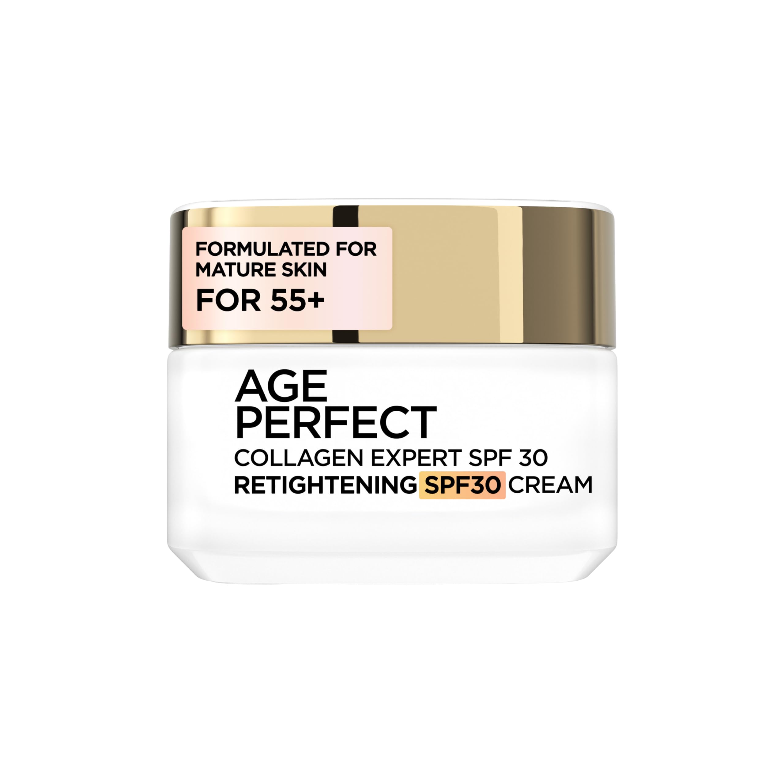 L’Oréal Paris Age Perfect Collagen Expert Retightening Day Cream SPF30 For 50+, For Visibly Firmer more Supple Skin, Moisturise and Hydrated Skin, Formulated with Micro Collagen Peptides 50ml — image 1