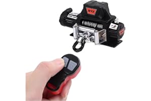 Electric Hoist Metal Automatic Winch Wireless Remote Controller System for 1:10 RC Crawler Car Axial for Factories, Warehouse