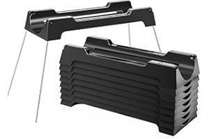 GESUNDTEK RV Sewer Hose Support,Sewer Hose Drain Support Kit,9 different heights Works Over Uneven Terrain For Increased Drainage,Adapts to a 10ft,15ft or 20ft Sewer Hose Kit,Black-20Ft