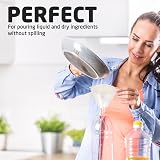 Accurate Clear Plastic Funnel 14cm for Bottle Filling Oils Crafts Lab view 5