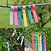 eZAKKA Plant Labels, 600pcs Plant Tags Markers Plastic Wrap Around Hanging Garden Markers Labels Tree Tags Sticks for Seedlings Outdoor Garden Waterproof (7.87x0.78in, 6 Color)