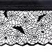OurWarm Halloween Tablecloth, Rectangular Polyester Lace Tablecloth Black Spider Web Tablecover for Scary Movie Nights Halloween Table Decorations, 60 x 84 Inch