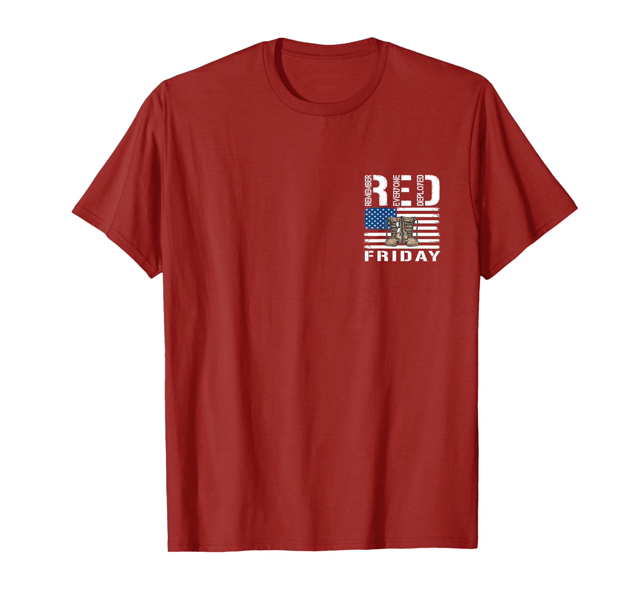 Photo 1 of (2 Sided Print) Red Friday Military Veteran Deployed T-Shirt XXL
