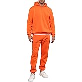 LINMYZAI Men's Tracksuits Long Sleeve Casual Sweatsuits Quarter Zip Hoodie With Track Pants 2 Piece Outfits