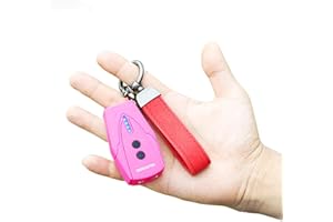 Selfstrike Mini Stun Gun with LED Flashlight and Wrist Strap – Unique Key Chain Design – Using Anti Slip Materials can Better and Faster aim with Charging Cable,Mini Screwdriver and User Manual