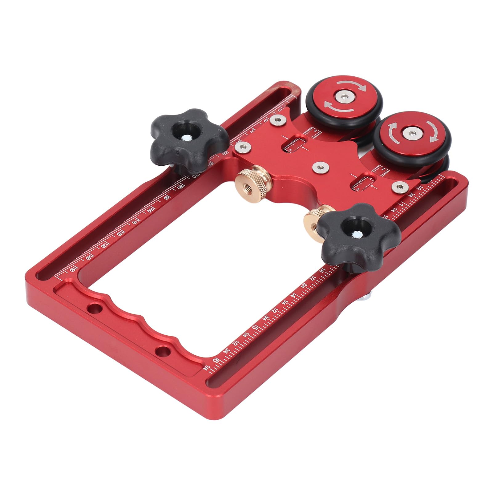 Double Wheel Woodworking Fence 160mm Extension Rail One Way Roller Guide for Table Saw and Band Saw