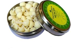 Nature Blaze Ghee Wicks Diya Batti | Wax Free Ghee Wicks for Puja, Festival and Occasions 100 Pieces (Ghee Wicks in Steel Box)