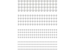 YUUNHEG Self Adhesive Hair Pearl Stickers,2800 Pieces Ivory White Gem Stickers,Jewels DIY Decorations for Body,3/4/5/6/8mm Pearls for Crafting,Hair,Face,Makeup,Eye, Wedding