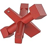 Ximoon 6 Way Cleanout Plug Wrench Replacement for Pasco J40042 Plumbing Wrench,Heavy Duty Iron countersunk Clean Out Plugs Dr