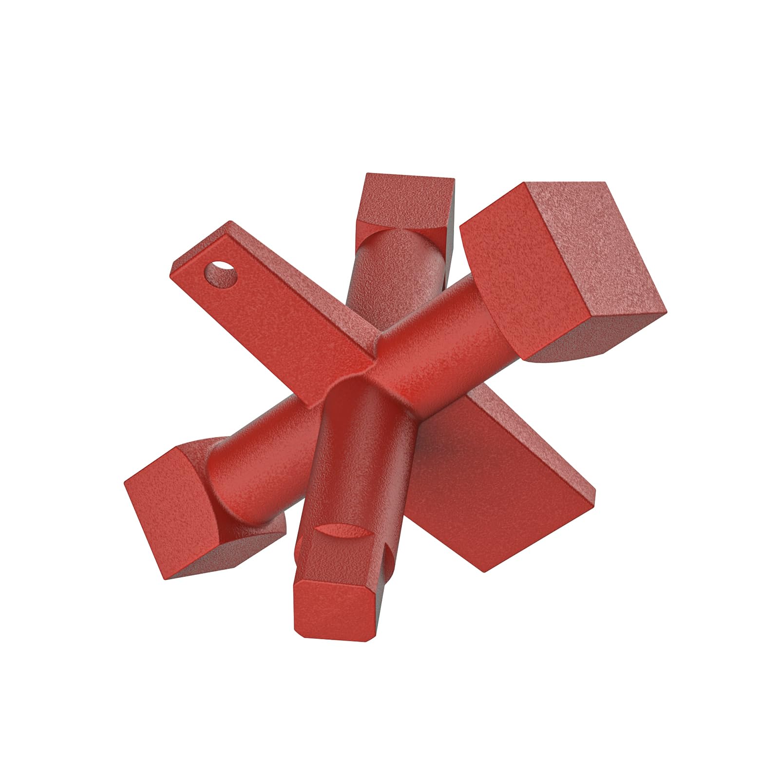 Photo 1 of Ximoon 6 Way Cleanout Plug Wrench Replacement for Pasco J40042 Plumbing Wrench,Heavy Duty Iron countersunk Clean Out Plugs Drum Traps Plumbing Tool