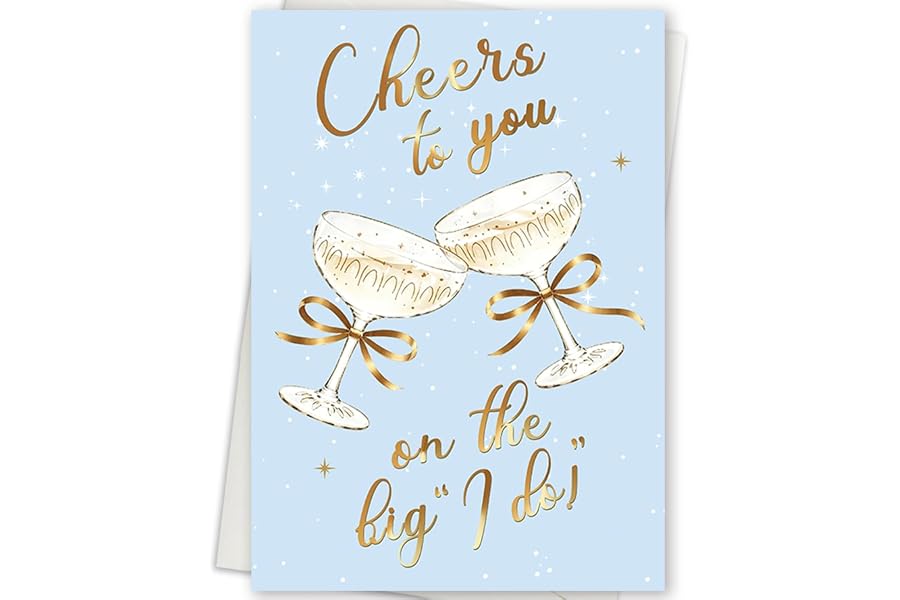 MOROLURU Wedding Card for Couple, Bridal Shower Card, Engagement Card