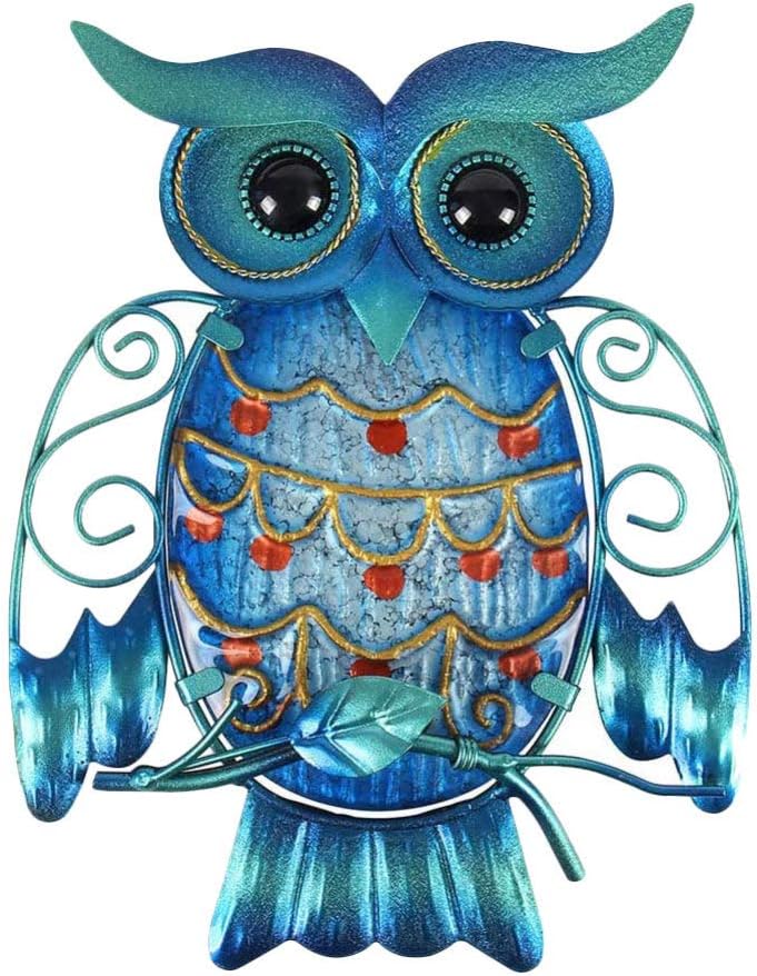 Cabilock Owl Wall Decor Hanging Metal Animal Wall Art for Indoor