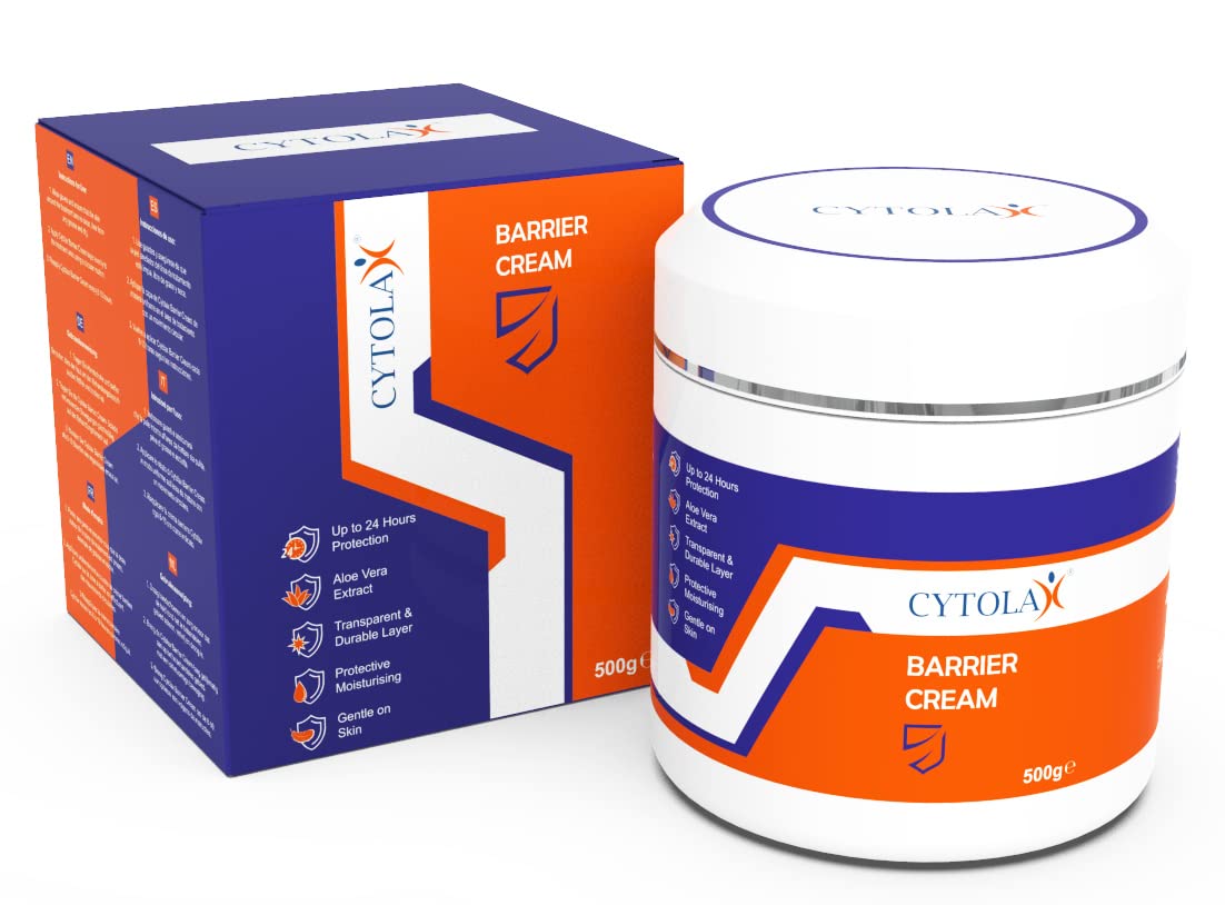 Cytolax Barrier Cream 500g | Durable 24hour Protection | Prevents Skin Irritation & Sores | Improves Elasticity & Repairs Damaged Skin | Incontinence Cream with Shea Butter & Aloe Vera extracts