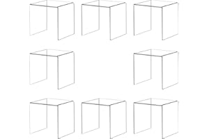 ihomecooker Acylic Riser Square Display Stand For Cupcakes, Arts and Crafts (Clear, 8P-5INCH)