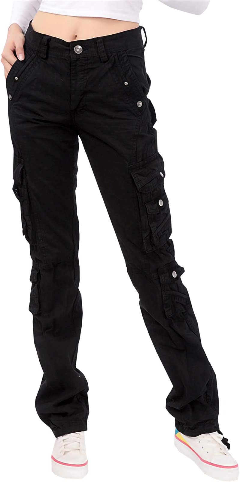 NAWONGSKY Women's Utility Cargo Pants