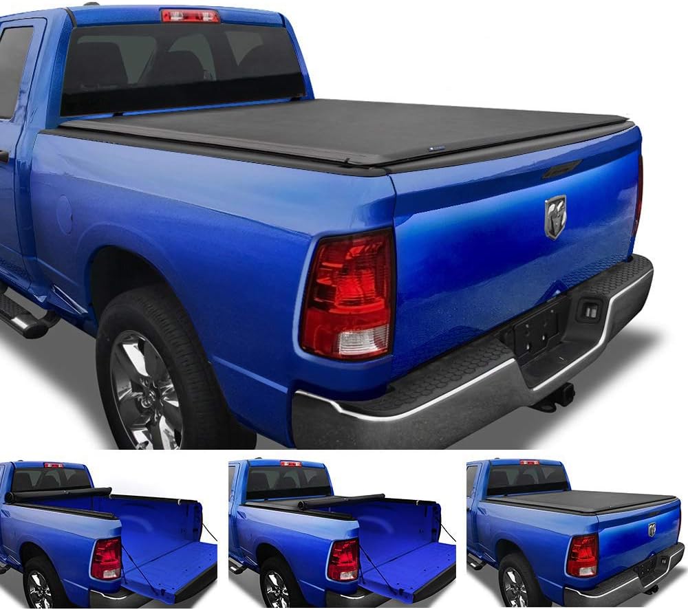 Amazon Com Tyger Auto T1 Soft Roll Up Truck Bed Tonneau Cover Compatible With 2009 2018 Dodge Ram 1500 2019 2020 Classic Only Fleetside 5 7 Bed 67 Without Rambox Tg Bc1d9018 Automotive