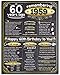 60th Birthday Poster (Sixty, 60) - Remembering The Year 1959-11x14 Unframed Art Print - Makes a Perfect Birthday Decoration Under $15
