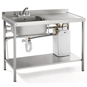 Commercial Stainless Steel Fully Assembled Sink 1400mm Kitchen