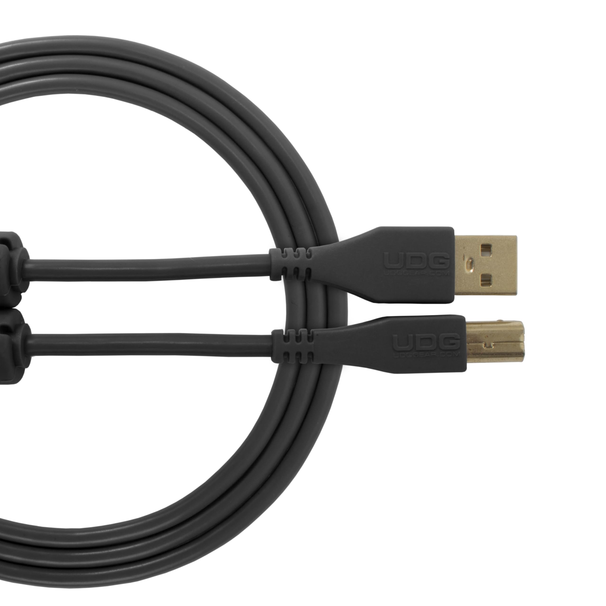 UDG U95003BL Cable USB 2.0 (A-B) - High-speed Audio Optimized USB 2.0 A-Male to B-Male cable, Black, 3M