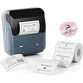 NIIMBOT B31 Label Maker Machine with Tape, 3 Inch Portable Label Printer for Barcode, Address, Logo, Tag Labeling, Thermal Sticker Maker Compatible with Smartphones & PC, Dark Blue