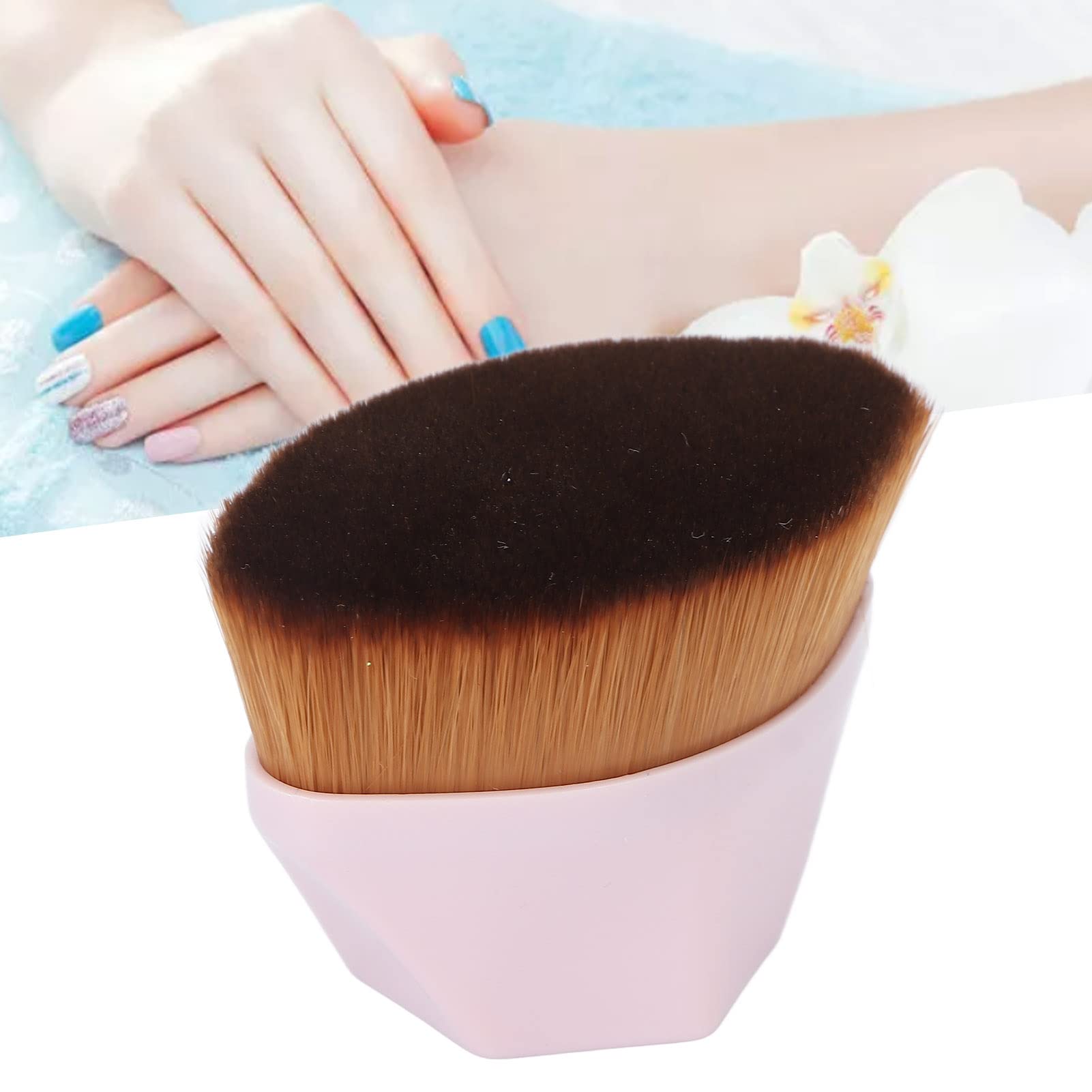 Nail Art Brush Dust Powder Remover Brush, Nail Art Dust Cleaner Brush,Soft Nail Bristles Small Cleaner Brush Mushroom Shape Brush for Nail Trimming Cleaning,Makeup Brush Beauty Tool for Salon Home