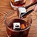 Food Grade Stainless Steel Whiskey Stones,Multi Color Ice Cubes,Bourbon Chilling Cubes, Cocktail Rocks Pack of 8 Whiskey Gift Set(4 Golden + 4 Silver Cubes) with Freezing Storage Tray and Tong
