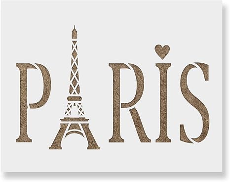 Amazon Com Plantilla De Paris Para Paredes Y Manualidades