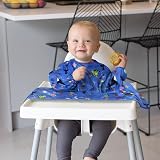 Vicloon Baby Bibs with Sleeves Coverall Waterproof Feeding Bib Ocean view 7