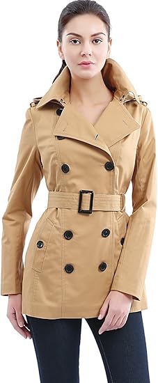 short trench jacket women's