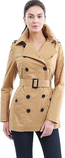 short trench jacket women's