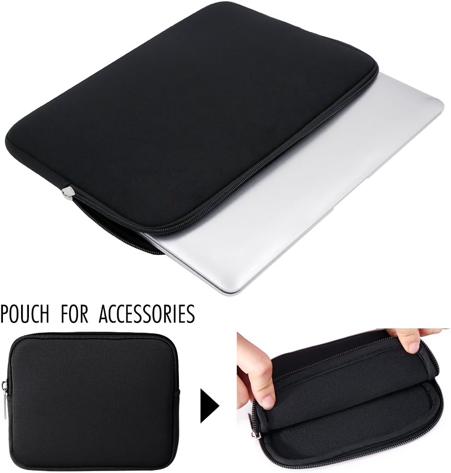 RAINYEAR 16 Inch Laptop Sleeve Protective Case with Accessories Pouch - Image 5