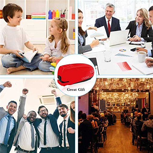Electric Stapler-CNASA Automatic Electric Stapler with Remover for Home, Office, Classroom and School, 10 to 16 Sheets, Red