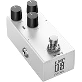 Donner Compressor Pedal for Electric Guitar, DIY Shell, Analog True Bypass Effects Pedal, Vintage Warmth &amp; Studio-Grade Clarity（EMBARK 08）