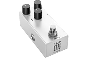 Donner Compressor Pedal for Electric Guitar, DIY Shell, Analog True Bypass Effects Pedal, Vintage Warmth & Studio-Grade Clarity（EMBARK 08）
