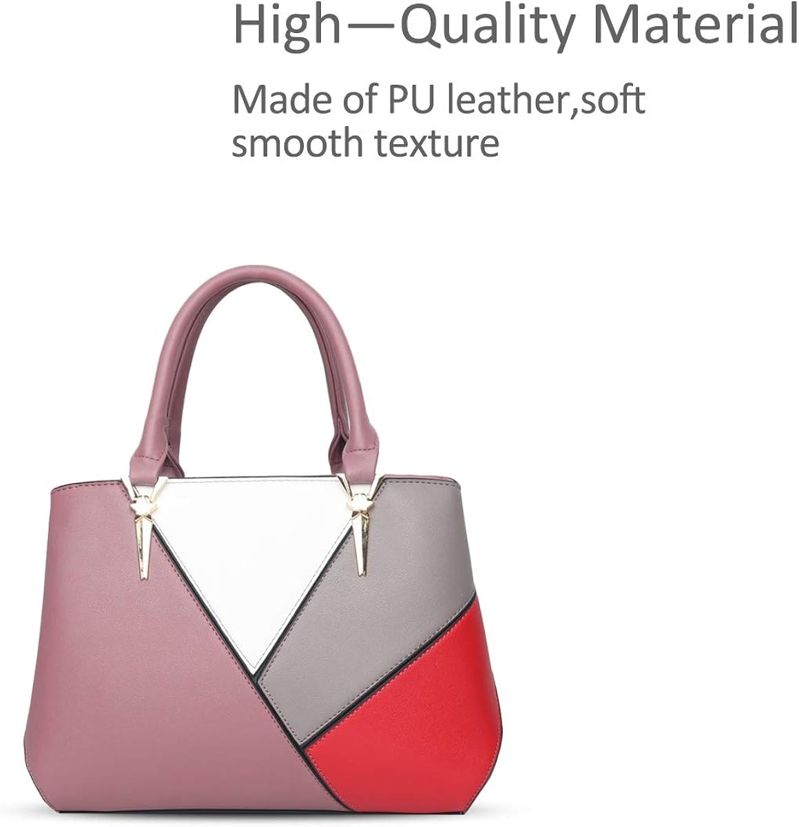 NICOLE & DORIS Handbags for ladies womens handbag splicing color crossbody bags the latest trends Pink - Image 4